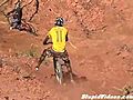 Downhill Biker Eats It