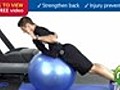 STX Strength Training How To - Back extension on a fitness ball for total body stability,  1 set, 15 reps