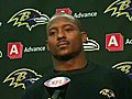 McGahee on winning the game ball,  scoring 3 TDs and playing New England