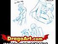 How to draw two people,  step by step
