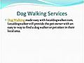 Localdogwalker - Free Service for Pet Owners