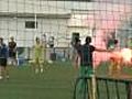 Interrumpen el entrenamiento del Betis