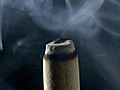 Incense Stick Smoke Extreme Close-up Stock Footage