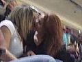 Two Playboy Models Making Out at an NBA Game