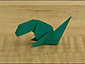 How to Make an Origami Dinosaur