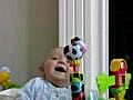 Mom Blows Nose,  Baby Laughs