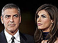 Clooney y su novia,  testigos de Berlusconi