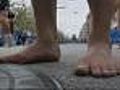 Man Runs Marathons Barefoot