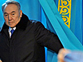 KAZAKHSTAN: Kazakh President wins landslide re-election,  according to exit polls