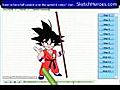 How to Draw Son Goku from Drago Ball Z