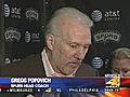 Spurs coach Gregg Popovich talks about the win over Utah