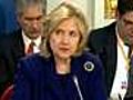 Clinton,  Cameron push for unity against Gaddafi.