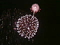 Royalty Free Stock Video SD Footage Fireworks Being Launched from a Pier in Deerfield Beach,  Florida