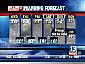 VIDEO: 13WHAM Weather Authority Morning Forecast --01/28/09