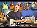 Free Electric Guitar Lessons Beginner Week 1 Lesson 1