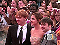 Video: Harry Potter world premiere,  emotional sendoff