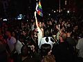 Raw video: NYC Gay Marriage vote celebrations