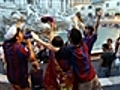 Miles de seguidores del Barça invaden Roma