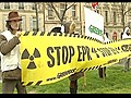 Nucléaire : flash-mobs en France