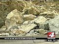 Rock slide shuts down highway