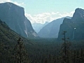 Yosemite Valley View (Mountains and Waterfall)