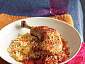 Tangy Chicken with Orzo Pilaf