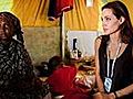 Angelina Jolie Visits Libyan Refugee Camp