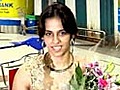 Hat trick girl Saina Nehwal back home