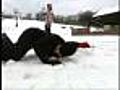 Heather Brown Takes A Tumble Snowboarding