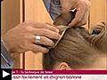 Coiffure en vidéo : réaliser un chignon banane