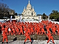 Les moniteurs de ski font leur flash-mob