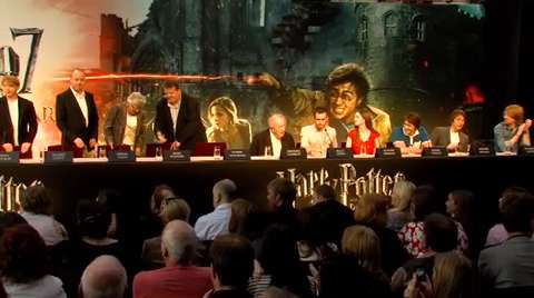 Harry Potter And The Deathly Hallows Pt 2 press conference