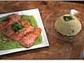 How to Make Salmon with Pea Puree and Quinoa Millet Pilaf