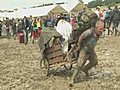 Muddy start for Glastonbury
