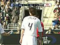 YELLOW CARD: Califf receives a yellow card