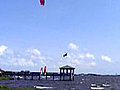 Jumping houses on a kiteboard