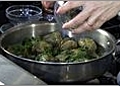 Boiling Artichokes & Making Garlic Oil Sauce