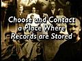 14 Choose/Contact a Place Where Records Are Stored,  14 of 26