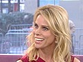 Actress Cheryl Hines goes red