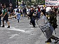 Greek debt crisis: Athens police and protesters clash