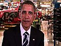 Obama weekly address: Auto industry grows