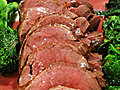 Whole Roasted Beef Tenderloin with Red-Wine Butter Sauce