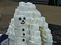 Winter Sweet Igloo and Snowman Craft