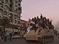 On Camera: Egypt Protesters Mount Army APC