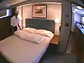 Royalty Free Stock Video SD Footage Cabin Attendant on a Yacht in Ft. Lauderdale,  Florida