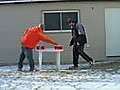 Santa breaks up beer pong