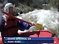 Helmet cam captures rafting accident