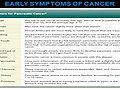 Early Symptoms of Various diseases