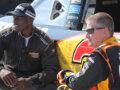 Ochocinco burns rubber with Jeff Burton