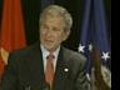 President Bush speaks at the Pentagon